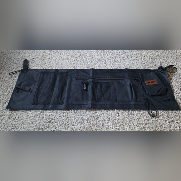Tough Sturdy Tool Craft Canvas Organizer Mounts on Wall Black - Picture 1 of 5